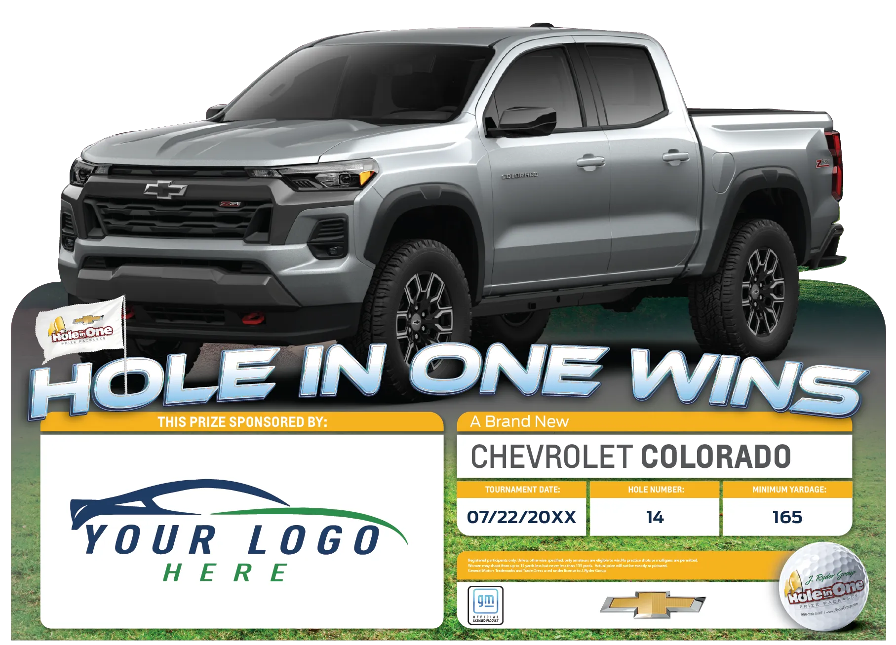 GM Hole in One Sign Example