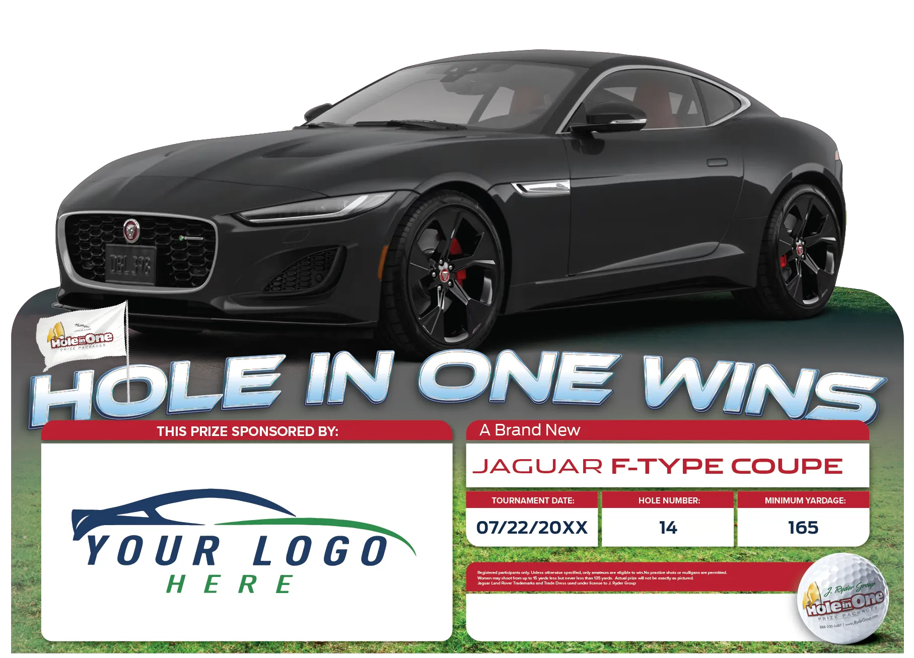 Jaguar Hole in One Sign Example