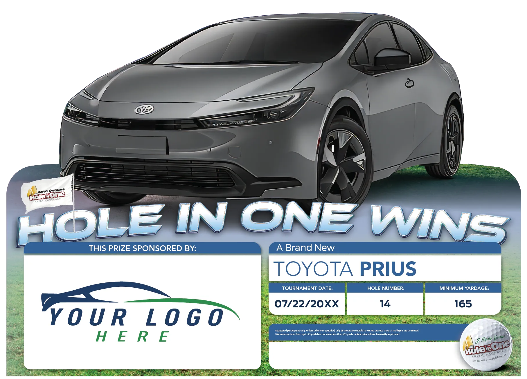 Toyota Hole in One Sign Example