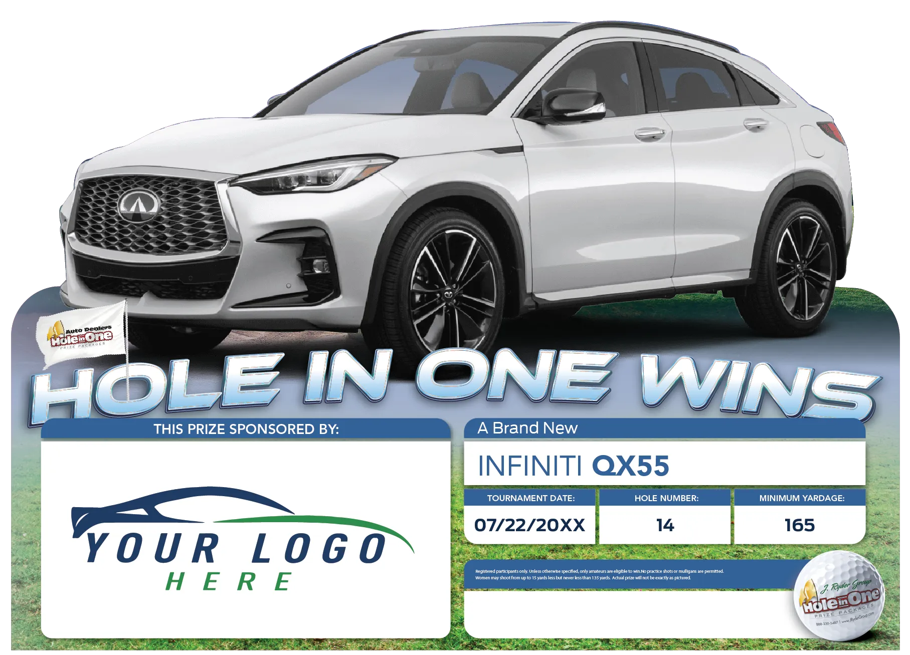 Infiniti Hole in One Sign Example