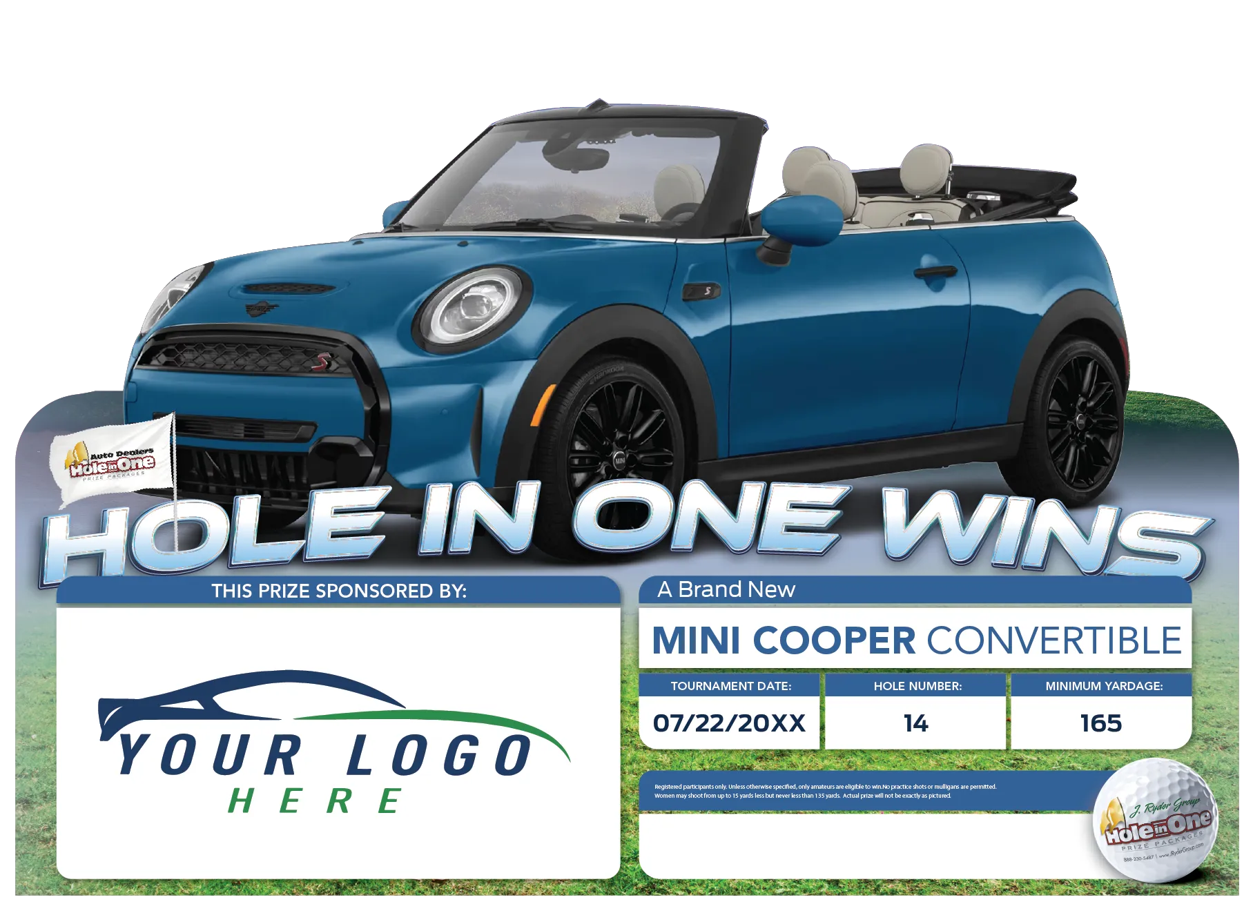 MINI Hole in One Sign Example