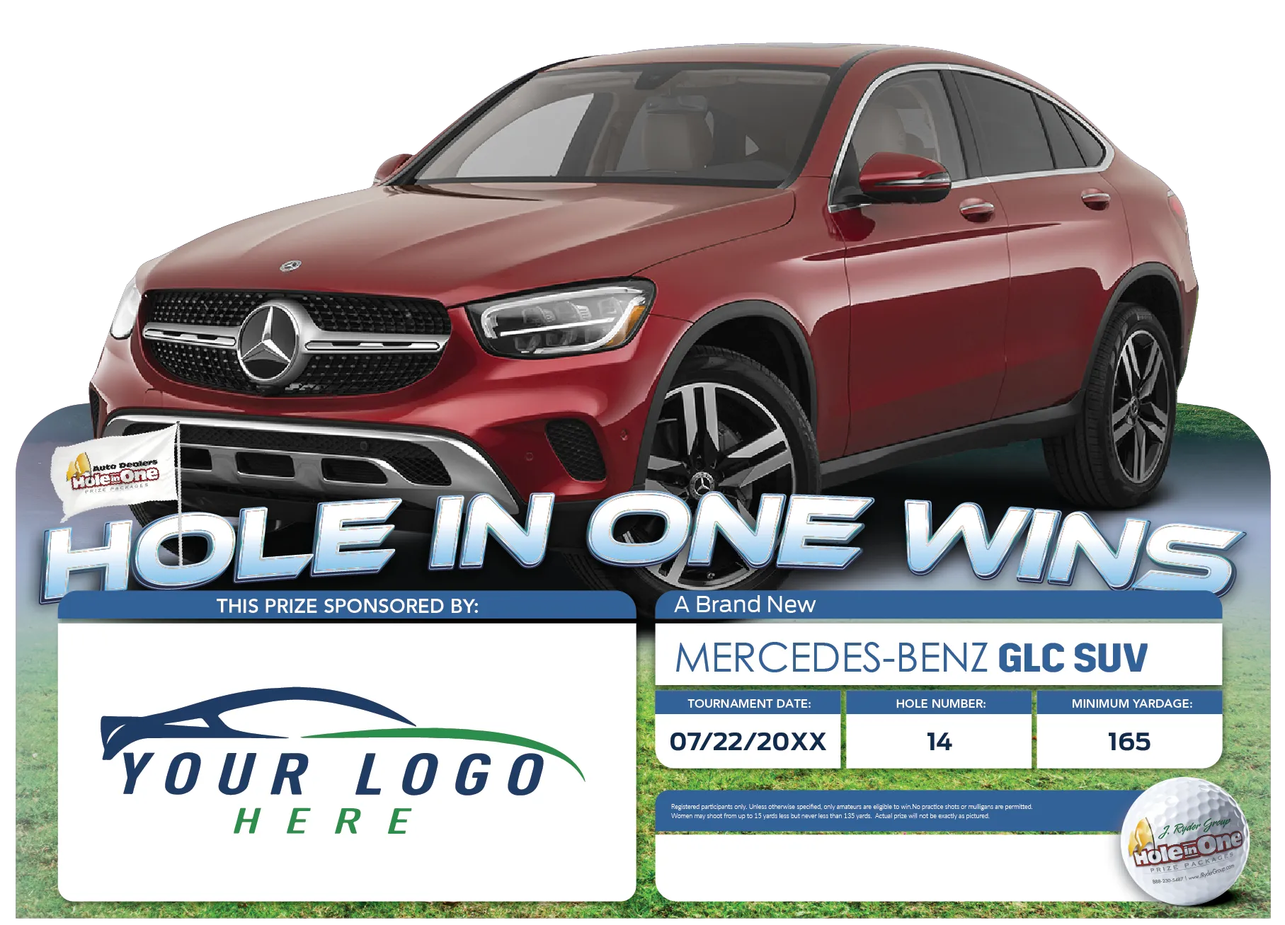 Mercedes Benz Hole in One Sign Example