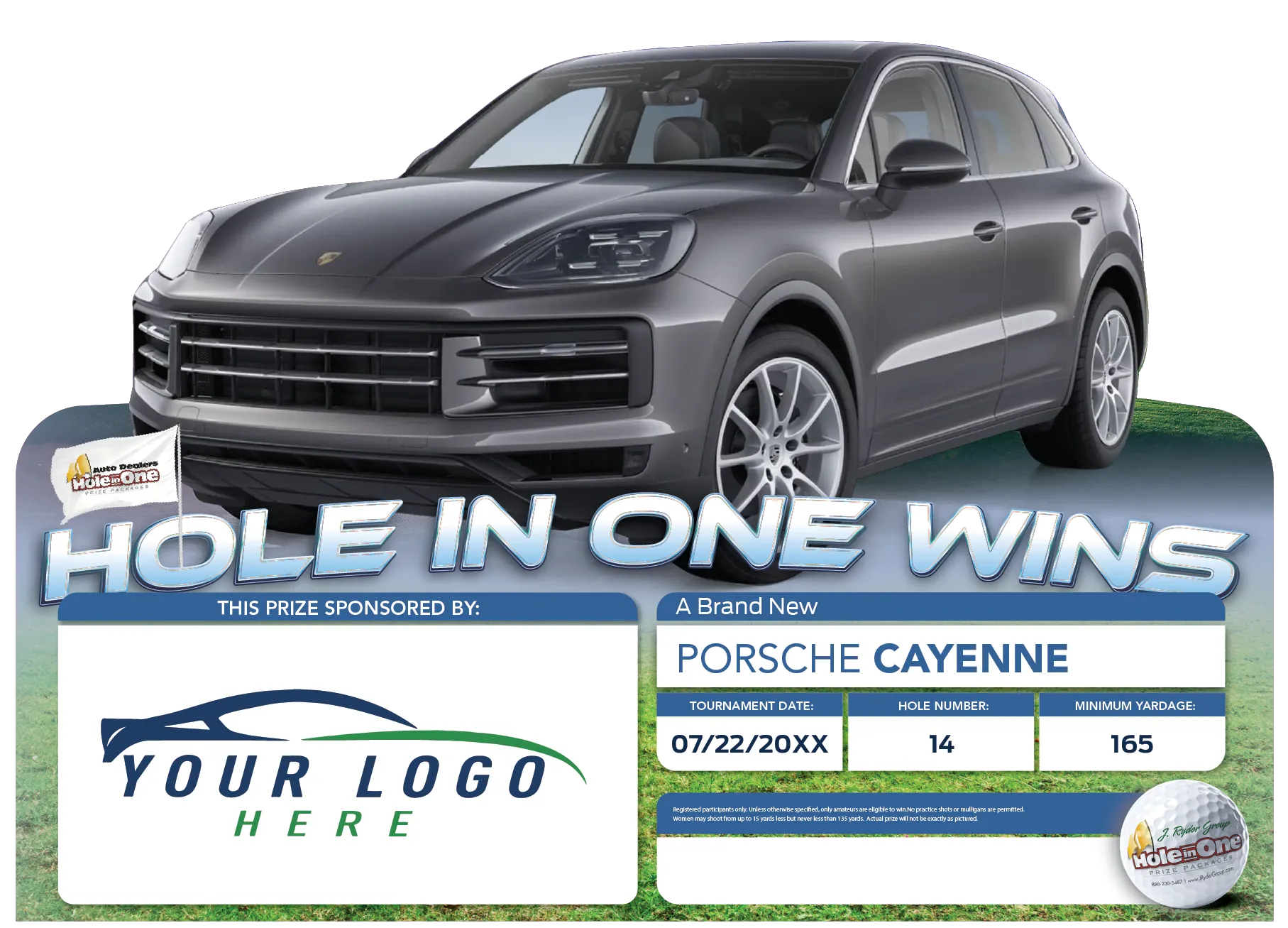 Porsche Hole in One Sign Example