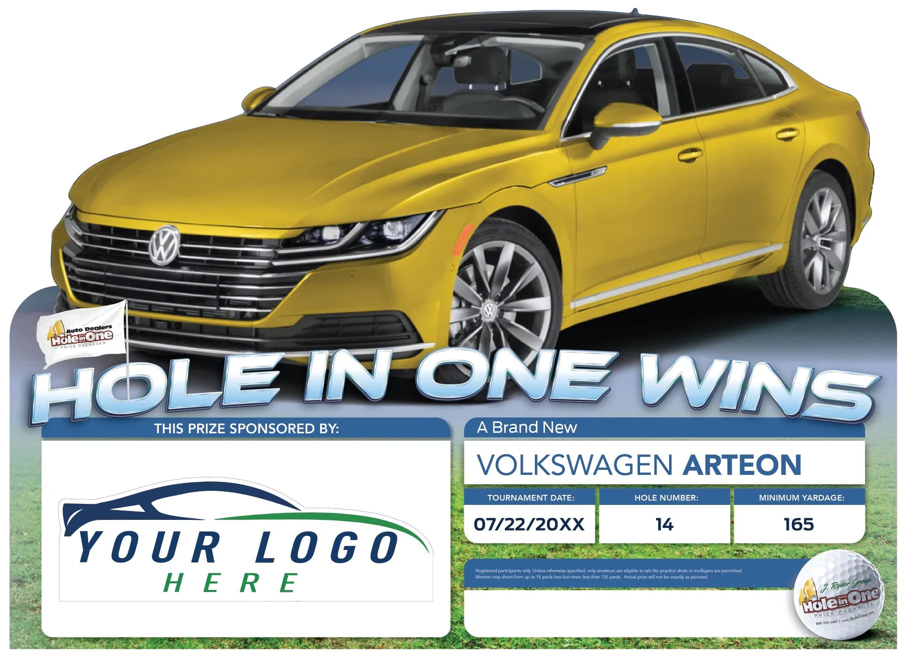 Volkswagen Hole in One Sign Example