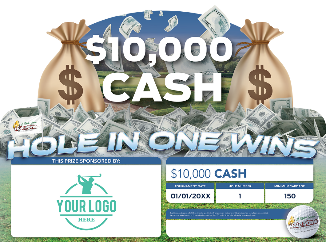 $10,000 Cash Prize - Golf Event Prize Package