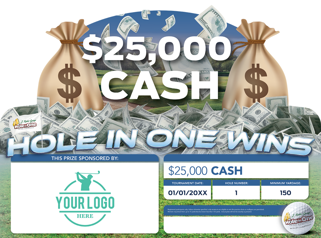 $25,000 Cash Prize - Golf Event Prize Package