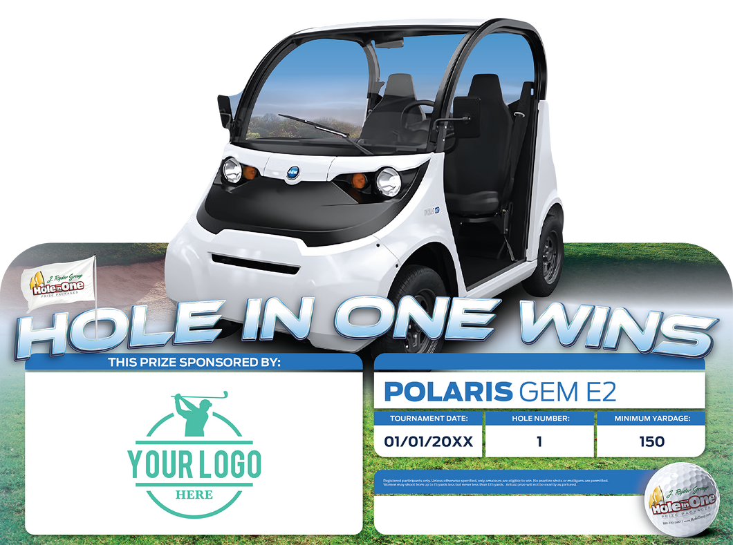 Polaris GEM e2 - Golf Event Prize Package